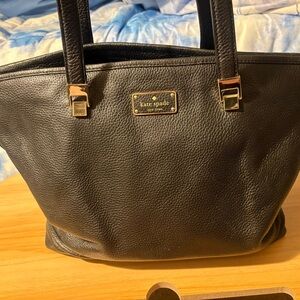Kate Spade Black Tote with Gold Hardware